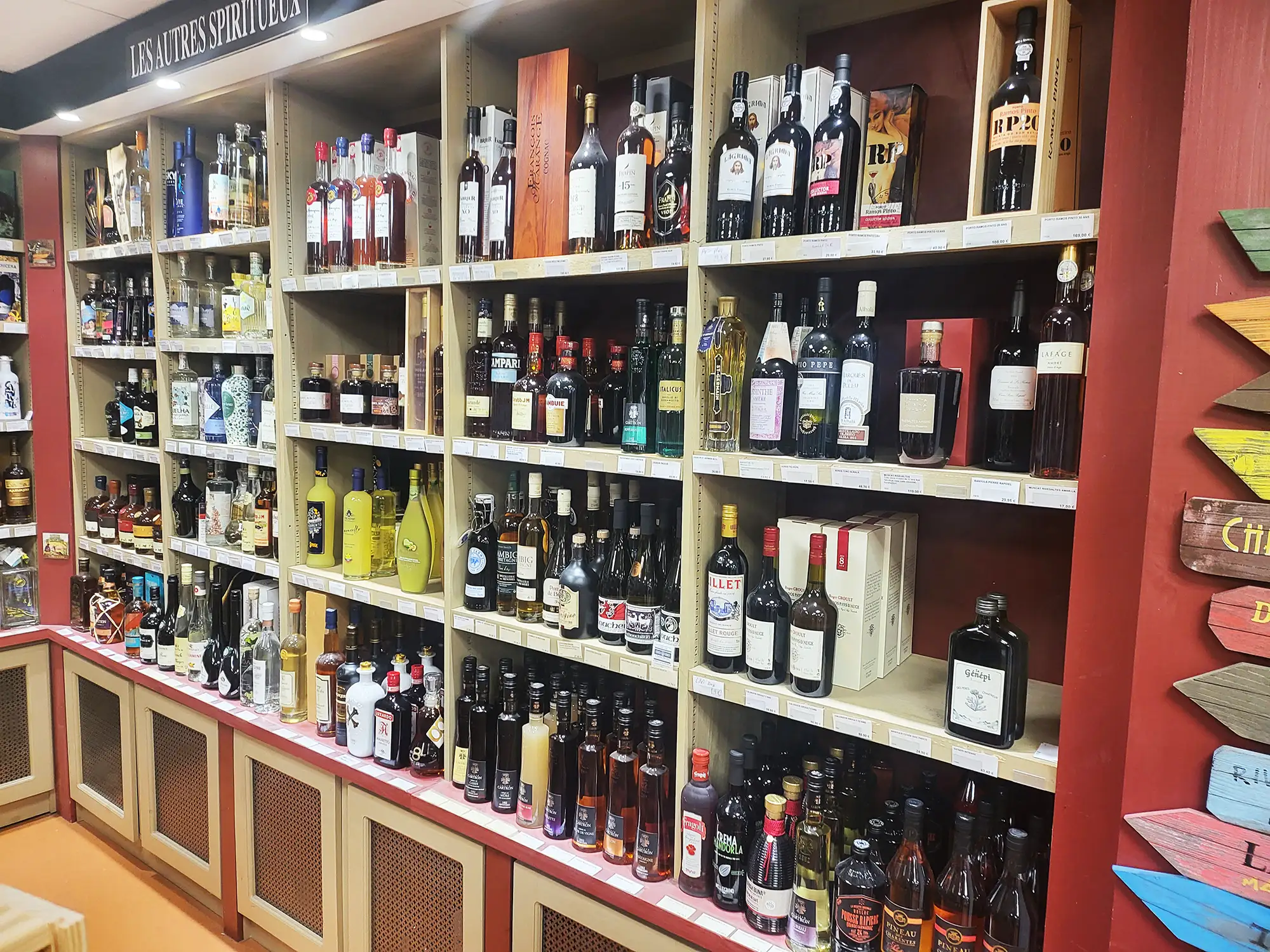 large gamme de spriritueux chez vinigusto lorient